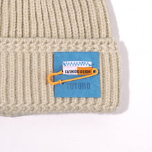 Load image into Gallery viewer, Warm Winter Knit Beanie Hats Patch Couple Melon Skin Autumn And Winter Solid Color Ladies Unisex