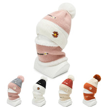 Lade das Bild in den Galerie-Viewer, Warm Winter Knit Beanie Hats Men's Women's Autumn and Winter Style Fur Ball Outdoor Fleece-Lined Warm Neck Protection Unisex