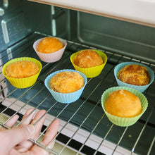 Load image into Gallery viewer, 10pcs Silicone Mold 7cm Cake Cup Mold High Temperature Resistance Home Baking Tools