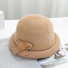Lade das Bild in den Galerie-Viewer, Warm Winter Knit Beanie Hats Autumn and Winter plus Fluff Hat Middle-Aged and Elderly Women Unisex