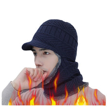 Lade das Bild in den Galerie-Viewer, Warm Winter Knit Beanie Hats Men's Outdoor Cycling One-Piece Fleece Thickened Wool Unisex