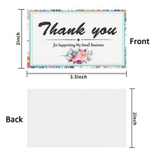 Load image into Gallery viewer, 2x500pcs Christmas Xmas Plant Flower Thank You Envelope Stationery Packaging Card Gift Card tape