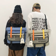 Load image into Gallery viewer, Middle School Student Schoolbag Men's Fashion Crossbody Backpack Dual-Use Bag Shoulder Bag Men