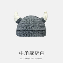 Lade das Bild in den Galerie-Viewer, Warm Winter Knit Beanie Hats Green Monster Shrek Cartoon Cute Headgear Wool Unisex