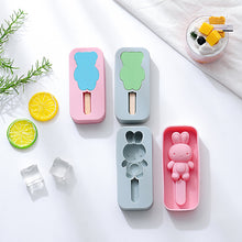 Load image into Gallery viewer, 2PC Silicone Mold Rabbit Bear Shape Silicone Mold Ice Tray Ice Cream Stick Mold