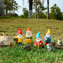 Load image into Gallery viewer, 10-Piece Set Mini Garden Dwarf Resin Decorations for Garden Yard Living Room Decorations