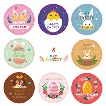 Load image into Gallery viewer, 2x500pcs Christmas Xmas Colorful Eggless Easter Happy Sticker Gift Envelope Decorative Bag Label tape