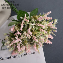 Lade das Bild in den Galerie-Viewer, 2PCs Lavender Artificial Fake Flower Plants Home Decoration Wedding Bouquet