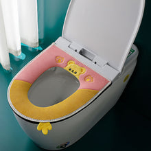 Load image into Gallery viewer, 3pcs Toilet Seat Cover Pads Household Waterproof Universal Zipper Washer Heater Band