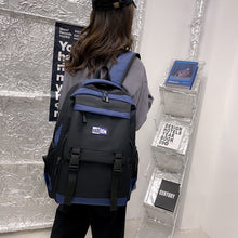 Lade das Bild in den Galerie-Viewer, Backpack Color Matching Large Capacity Men's New Fashion Simple Travel Leisure Laptop Junior High School Student Schoolbag