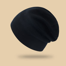 Lade das Bild in den Galerie-Viewer, Warm Winter Knit Beanie Hats All-Matching Woolen Cashmere Ear Protection Solid Color Leisure Pullover Unisex
