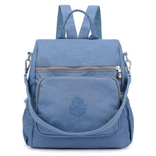 Lade das Bild in den Galerie-Viewer, Ladies Backpack Portable Women's Bag Anti-Theft Nylon Bag Waterproof Nylon Bag