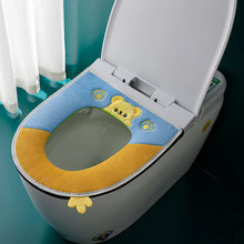 Load image into Gallery viewer, 3pcs Toilet Seat Cover Pads Household Waterproof Universal Zipper Washer Heater Band