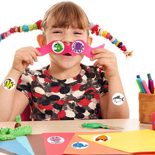 Lade das Bild in den Galerie-Viewer, 2x500pcs Christmas Xmas 25mm School Season 8 Animal Fish 38mm Children's Toy Reusable Adhesive Sticker tape