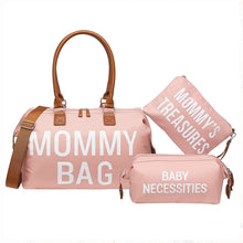 Lade das Bild in den Galerie-Viewer, Diaper Bags Mommy Bag 3-Piece Set Travel Portable Maternity Package Thermal Insulation Large Capacity