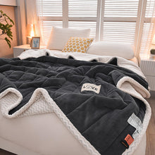Load image into Gallery viewer, Milk Fiber Babe Cashmere AB Three-Layer Blanket Composite Blanket Thickened Bedroom Blanket