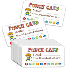 Load image into Gallery viewer, 2x500pcs Christmas Xmas Children's Toy Incentive Boy Girl Punch Card Card tape