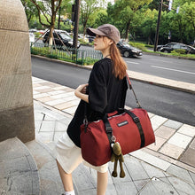 Lade das Bild in den Galerie-Viewer, Backpack Women Men Portable Shoes Large Capacity Sports Luggage Gym shoulder bag