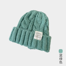 Lade das Bild in den Galerie-Viewer, Warm Winter Knit Beanie Hats Pure Color Japanese Wool Women Korean Style Ear Protection Unisex