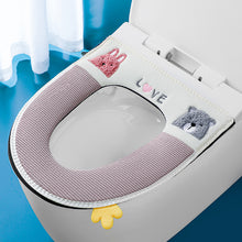 Load image into Gallery viewer, 3pcs Toilet Seat Cover Pads Thicker Cushion Household Zipper Circle Winter