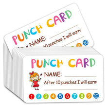 Load image into Gallery viewer, 2x500pcs Christmas Xmas Children's Toy Incentive Boy Girl Punch Card Card tape