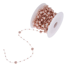 Load image into Gallery viewer, 2PCs Christmas Wedding Party Packing Materials 8£«3mm Gold Silver Plating Bead Necklace Strings