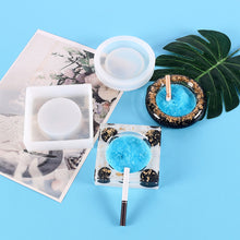 Lade das Bild in den Galerie-Viewer, Ashtray Spot Crystal Glue Mold Large Square Diamond round Ashtray