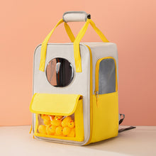 Load image into Gallery viewer, Cute Cat Bag Outdoor Portable Kitten Backpack Large Capacity Breathable Canvas Bag