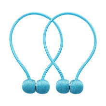 Lade das Bild in den Galerie-Viewer, 20 Colors Headphones Magnetic Buckle Curtain Tied, Non-Perforated Curtains Magnetic Snap