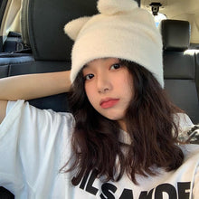 Lade das Bild in den Galerie-Viewer, Warm Winter Knit Beanie Hats Wool Cute Sweet Girl Unisex