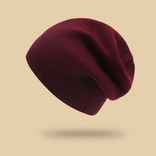 Lade das Bild in den Galerie-Viewer, Warm Winter Knit Beanie Hats All-Matching Woolen Cashmere Ear Protection Solid Color Leisure Pullover Unisex