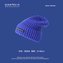 Lade das Bild in den Galerie-Viewer, Warm Winter Knit Beanie Hats Autumn and Winter Korean Style Fashion Windproof Woolen Cap Women Unisex