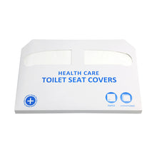 Load image into Gallery viewer, 3pcs Water-Soluble Paper Toilet Seat Cover Disposable Toilet Mat Household 1/2 Fold Wood Pulp 250 Sheets Toilet Seat Paper