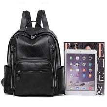 Load image into Gallery viewer, Backpack Korean Style Simple Trendy Bag Soft Leather Casual Fashion Travel Large Capacity Schoolbag