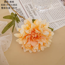 Load image into Gallery viewer, 3PCs Leaf Moon Dahlia Artificial Fake Flower Plants Home Decoration Wedding Bouquet