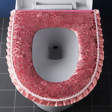 Load image into Gallery viewer, 3pcs Toilet Seat Cover Pads Household Zipper Thickening Washable Autumn and Winter