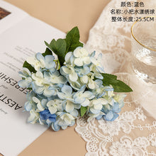 Load image into Gallery viewer, 3Pcs Small Handle Shui Yang Hydrangea Artificial Fake Flower Plants Home Decoration Wedding Bouquet