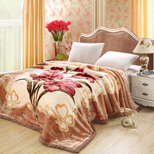 Lade das Bild in den Galerie-Viewer, Double Layer Laschel Blanket Thick Winter Warm Flannel Blanket Cover Blanket Coral Blanket Wedding Blanket
