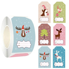 Lade das Bild in den Galerie-Viewer, 250 PCs Shaped 6 Figure Bird Elk Merry Christmas Christmas Stickers Gift Label tape