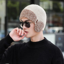 Lade das Bild in den Galerie-Viewer, Warm Winter Knit Beanie Hats Earflaps Cap Male Wool Pullover Thickened Unisex