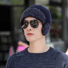 Lade das Bild in den Galerie-Viewer, Warm Winter Knit Beanie Hats Earflaps Cap Male Wool Pullover Thickened Unisex