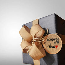 Load image into Gallery viewer, 2x500pcs Xmas Christmas Stickers Roll Label Kraft Home Made with Love Love Love Gift Baking Cake Biscuit