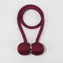 Load image into Gallery viewer, Simple Solid Color Earphone Curtain Magnetic Buckle Curtain Bandage Rope