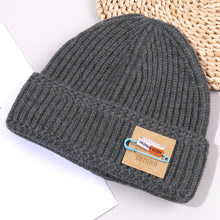 Load image into Gallery viewer, Warm Winter Knit Beanie Hats Patch Couple Melon Skin Autumn And Winter Solid Color Ladies Unisex