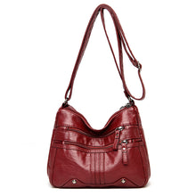 Load image into Gallery viewer, Backpack Shoulder Messenger for Middle-Aged Casual Ladies Multi-Compartment Women shoulder bag