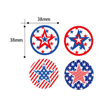Load image into Gallery viewer, 2x500pcs Xmas Christmas Stickers Roll Label 4 Design Clothes Face 2021 Independence Day Independence Day