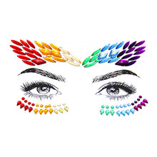 Load image into Gallery viewer, 10pcs Face Tattoo 3D Sexy Body Eye Sticker Diamond Makeup Party Face Sticker Woman