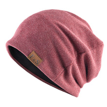 Lade das Bild in den Galerie-Viewer, Warm Winter Knit Beanie Hats Spring And Autumn Pullover Leisure Loose Fleece-Lined Men 'S And Women 'S Outdoor Toe Cap Unisex