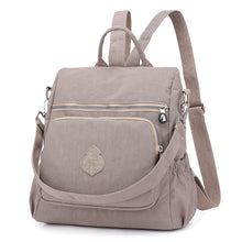 Lade das Bild in den Galerie-Viewer, Ladies Backpack Portable Women's Bag Anti-Theft Nylon Bag Waterproof Nylon Bag