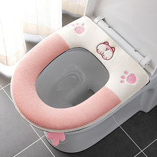 Load image into Gallery viewer, 3pcs Toilet Seat Cover Pads Waterproof Winter Home Soft Washer Cute High-Profile Figure